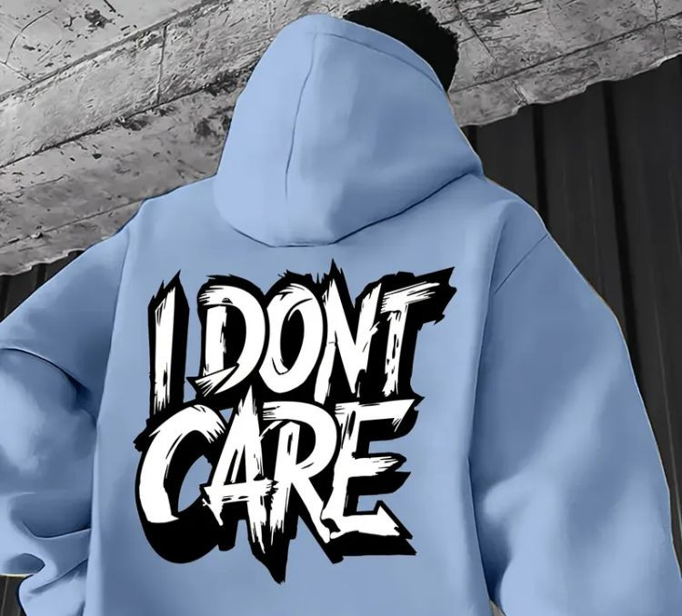 hoodie i dont care white